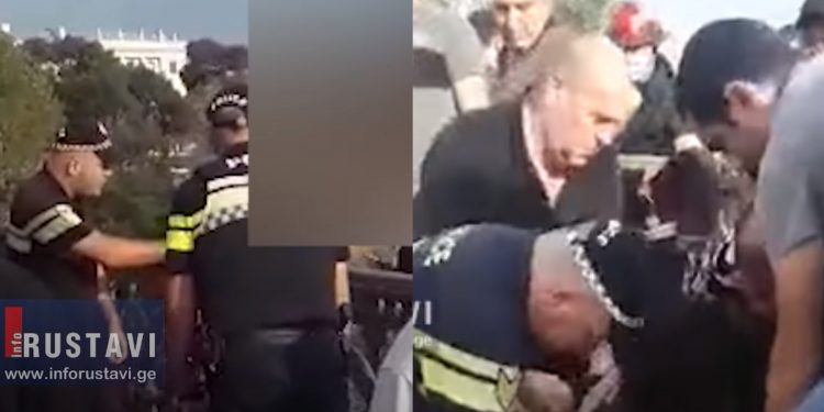 რუსთავში სამართალდამცველებმა გოგონას ხიდიდან გადახტომა გადააფიქრებინეს და გადაარჩინეს