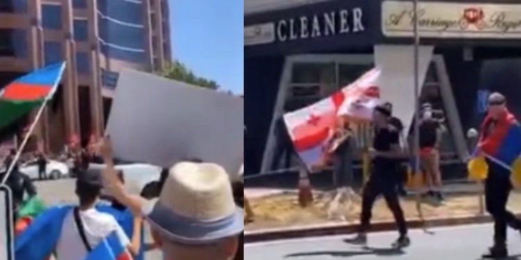 ამერიკაში, აზერბაიჯანელი და სომეხი პროტესტანტები ერთმანეთის პირისპირ აღმოჩდნენ