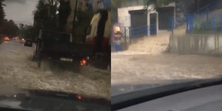 სოციალურ ქსელში ვრცელდება გლდანში გადაღებული ვიდეო ძლიერი წვიმის შემდეგ