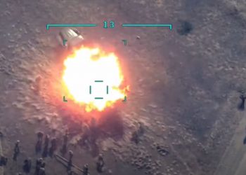 აზერბაიჯანის საგარეო უწყება, სომხეთის სარეზერვო ძალების დაბომბვის კადრებს ავრცელებს (+18)