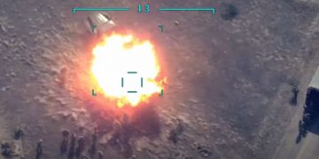 აზერბაიჯანის საგარეო უწყება, სომხეთის სარეზერვო ძალების დაბომბვის კადრებს ავრცელებს (+18)