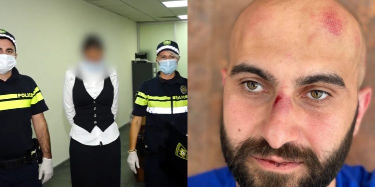 დააკავეს ქალი, რომელიც „სქაი გირლს“-ში სტუმრებს ჩხუბისას სკამს ურტყამდა