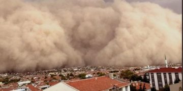 ქვიშის ქარიშხალი თურქეთის დედაქალაქში