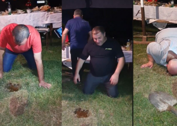 ასეთი რამ ნანახი ჯერ არ გექნებათ – ღვინის სმა მიწიდან