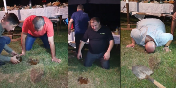 ასეთი რამ ნანახი ჯერ არ გექნებათ – ღვინის სმა მიწიდან