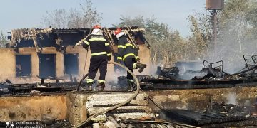 ზუგდიდში, სოფელ დავითიანში საბავშვო ბაღის ყოფილი შენობა მთლიანად დაიწვა