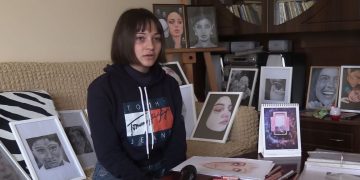 „როცა ადამიანს ვხატავ ჯერ მის შინაგან სამყაროს ვეცნობი“ – 16 წლის მხატვარი ქარელიდან