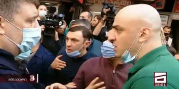 გლდანში ნიკა მელიას და სამართალდამცავს შორის დაპირისპირება მოხდა