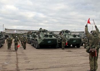 რუსი სამხედროები მთიან ყარაბაღში ჩავიდნენ