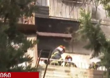 პირდაპირი ეთერი: ხანძარი თამარაშვილის ქუჩაზე