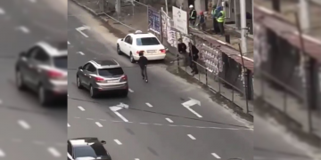 უცნაური დაპირისპირება თბილისში, ტაქსის მძღოლსა და მოქალაქეს შორის