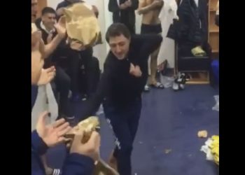 აჭარულის ცეკვა გასახდელში თასის მოგების შემდეგ – ვიდეოს აჩი არველაძე ავრცელებს