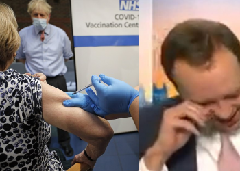 ბრიტანეთის ჯანდაცვის მინისტრის რეაქცია პირველი ვაქცინაციის შემდეგ