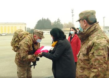 პრეზიდენტმა  ქართველ მშვიდობისმყოფელთა ასეული ავღანეთში გააცილა