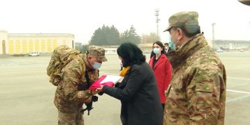 პრეზიდენტმა  ქართველ მშვიდობისმყოფელთა ასეული ავღანეთში გააცილა