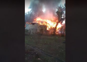 ხანძარმა მარტოხელა დედა უსახლკაროდ დატოვა