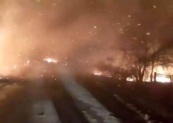 ხანძრის გამო გალის რაიონის რამდენიმე სოფელში ევაკუაცია გამოცხადდა