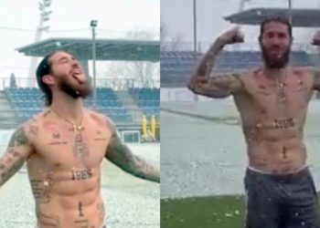 სერხიო რამოსის რეაქცია პირველ თოვლზე