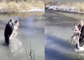 „ყინვაა, თოვლია ამ ფანატიკოს მშობლებს რა უყრიათ თავში?“ – მტკვარში ბავშვების მონათვლას უარყოფითი რეაქციები მოჰყვა