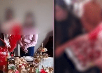 კადრები ფონიჭალიდან, სადაც, სავარაუდოდ, 11 წლის გოგონა დანიშნეს