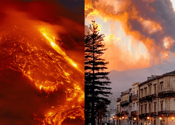 უნიკალური კადრები სიცილიიდან, სადაც ვულკანი ამოიფრქვა