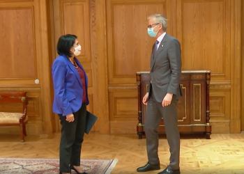 კრისტიან დანიელსონი სალომე ზურაბიშვილს კიდევ ერთხელ შეხვდა