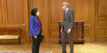 კრისტიან დანიელსონი სალომე ზურაბიშვილს კიდევ ერთხელ შეხვდა