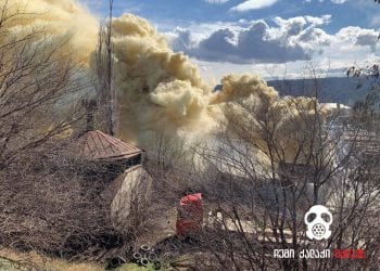 ამ წუთებში სამგორში, მატარებლის ვაგონი იწვის