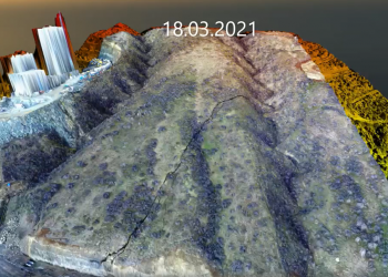 მეწყრული ბლოკის გადაადგილების ფარდობითი სიჩქარე 4-5 სმ/24 სთ – ახალი მონაცემები ვაშლიჯვირს ფერდობზე