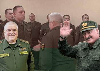 ბელარუსელმა პოლკოვნიკმა ლუკაშენკოსთან შეხვედრის შემდეგ შეუპოვრობისა და ენერგიის მუხტი ჯარისკაცებს ხელის ჩამორთმევით გადასცა