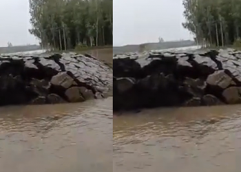 ინდოეთში,  უნიკალური ბუნებრივი მოვლენა დაფიქსირდა – წყლიდან მიწა ამოიზიდა