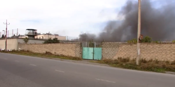 რუსთავის მე-17 ციხეში ხანძარია