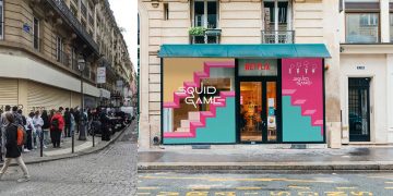 პარიზში, სენსაციად ქცეული სერიალის, SQUID GAME-ის მაღაზიის გახსნაზე ჩხუბი მოხდა