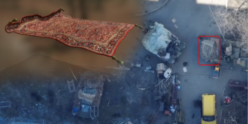 რუსი ოკუპანტები უკრაინელების სახლებიდან ხალიჩებს იპარავენ