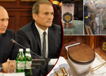 ოქროს ტუალეტი, ფერწერული ტილოების კოლექცია, ანტიკვარიატი – პუტინის ნათლიმამის, მედვედჩუკის გადამალული ქონება