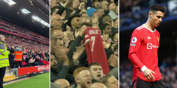 ემოციური კადრები: ლივერპულის გულშემატკივრებმა რონალდუს ვაჟის ხსოვნას პატივი მიაგეს